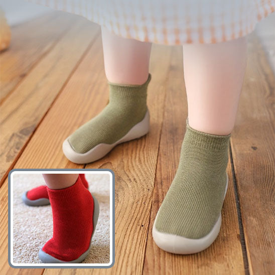 chaussure-bebe-vert-opaline