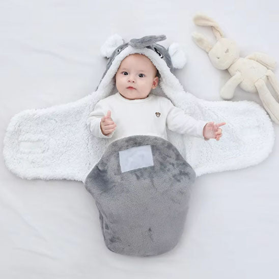 Nid d'ange bébé gris elephant