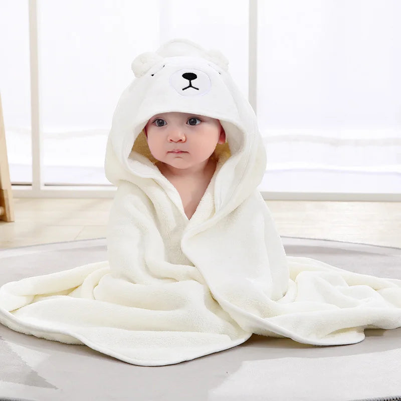 cap-de-bain-bébé-blanc-ours