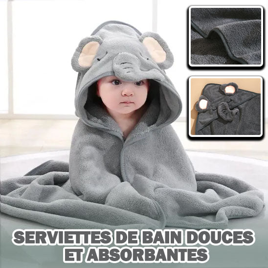 cap-de-bain-bébé-gris-éléphant