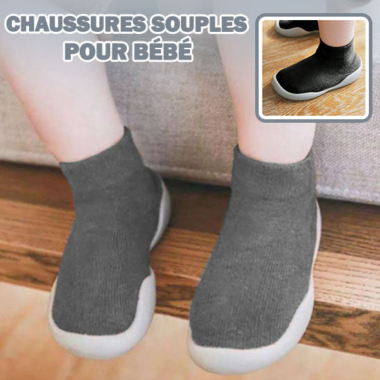 chaussure-bebe-grise