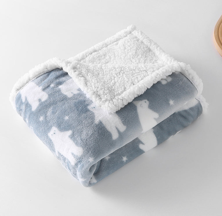 couverture-bebe-ours-blanc