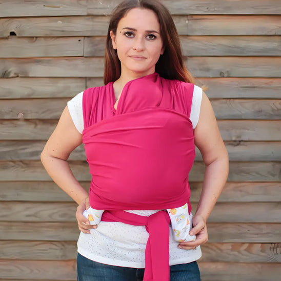 écharpe de portage rose foncé