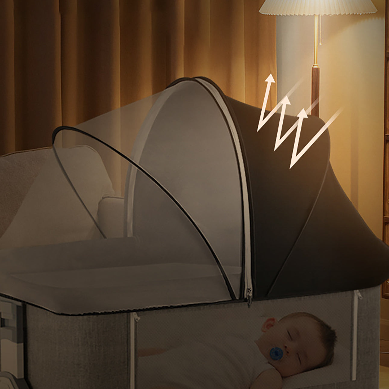 moustiquaire lit bébé role
