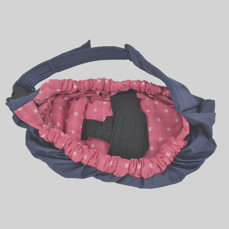 porte bébé plaid rouge