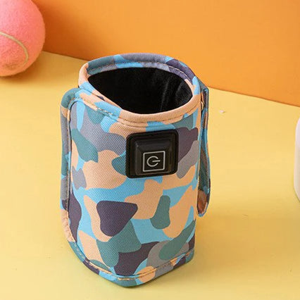 chauffe biberon portable camouflage bleue