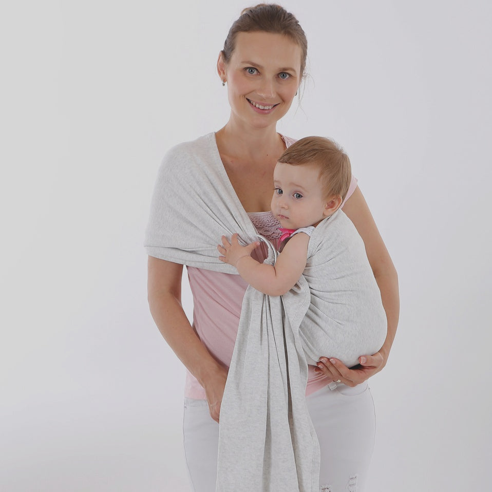 écharpe de portage bébé blanc