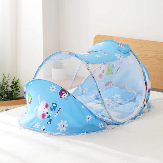 moustiquaire lit bébé lapin bleue