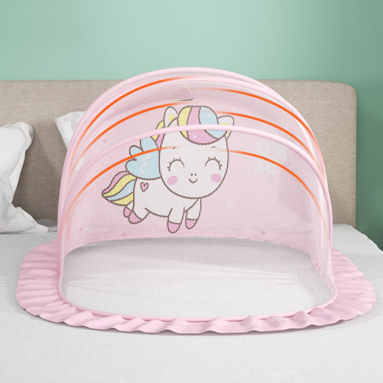 moustiquaire lit bébé rose