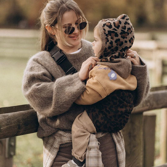 porte bébé léopard